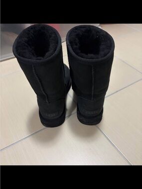 UGG Black Classic Short Shearling Boots